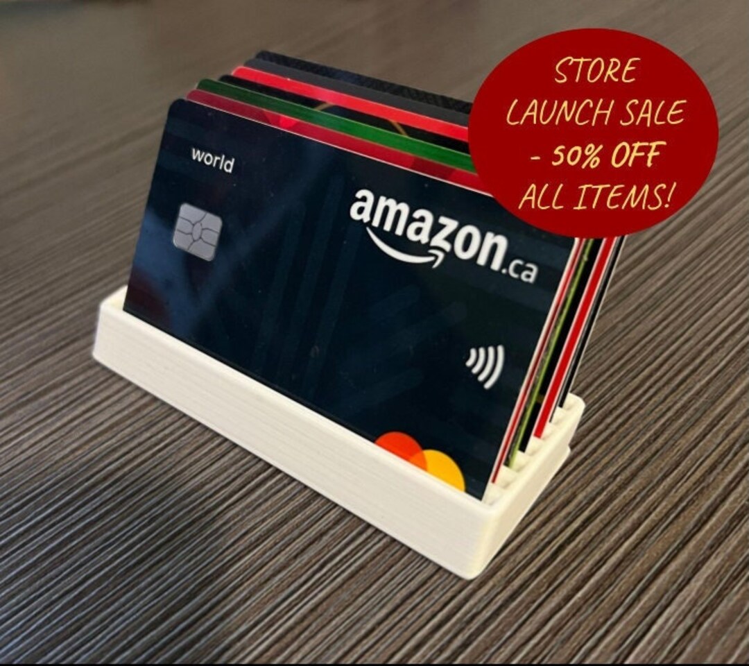 Customizable Minimalistic Tabletop Card Holder Desktop Card Wallet for All, Colorful Card