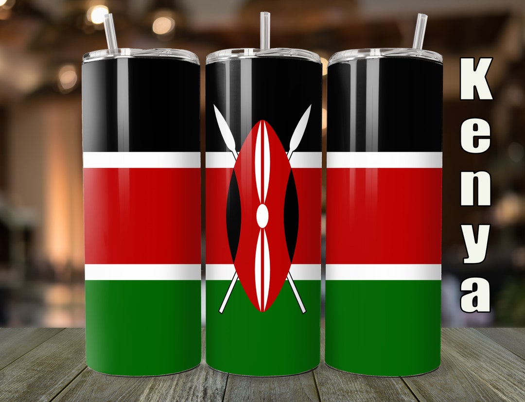 Flag of Kenya, 20 Oz Tumbler Wrap, Digital Download Etsy