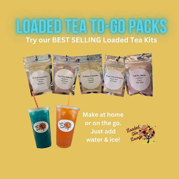 Loaded Tea Stevia Sweetened Drink Mix Loaded For Energy And Health Gift For Her For Home Or Travel Immunity Booster Party Favor Idea