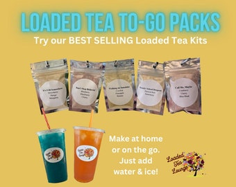 Loaded Tea Stevia Sweetened Drink Mix Loaded For Energy And Health Gift For Her For Home Or Travel Immunity Booster Party Favor Idea