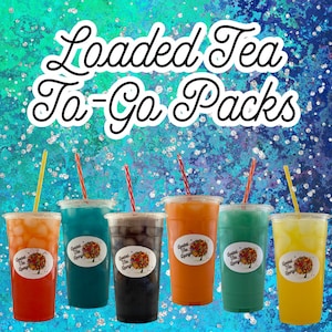 Energy And Caffeine Loaded Tea On The Go Energy Drink Mix With Stevia Sweetened Loaded Tea Pack Singles For Fun Drink Lover Gift of Health