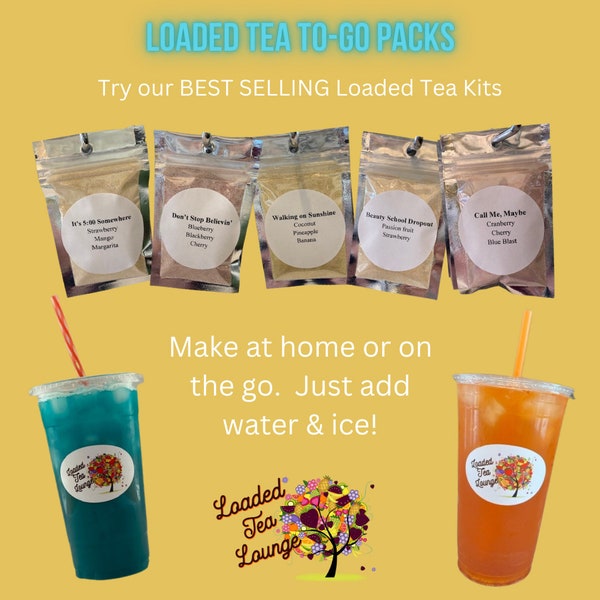 Loaded Tea Gift For Her Energy Tea Packs For Home or Travel Tea to Make On The Go Stevia Sweetened Drink Mix Loaded for Energy and Health