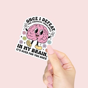 Sassy Mental Health Vinyl Sticker: Funny Laptop, Water Bottle Decal
