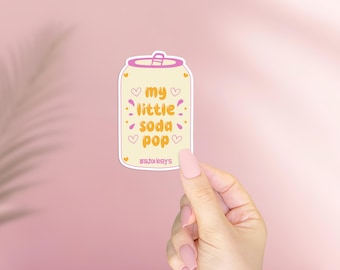 My Little Soda Pop Vinyl Sticker - Gift for Her - K-pop Sticker for Laptops, Journals, and Water Bottles - Anime Phone Case Custom Sticker