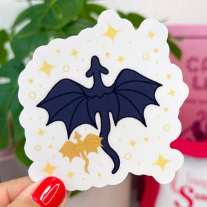 Fantasy Dragon Bookish Sticker - Perfect for Book Lovers and Fantasy Fans - Vinyl Sticker for Kindles and Water Bottles