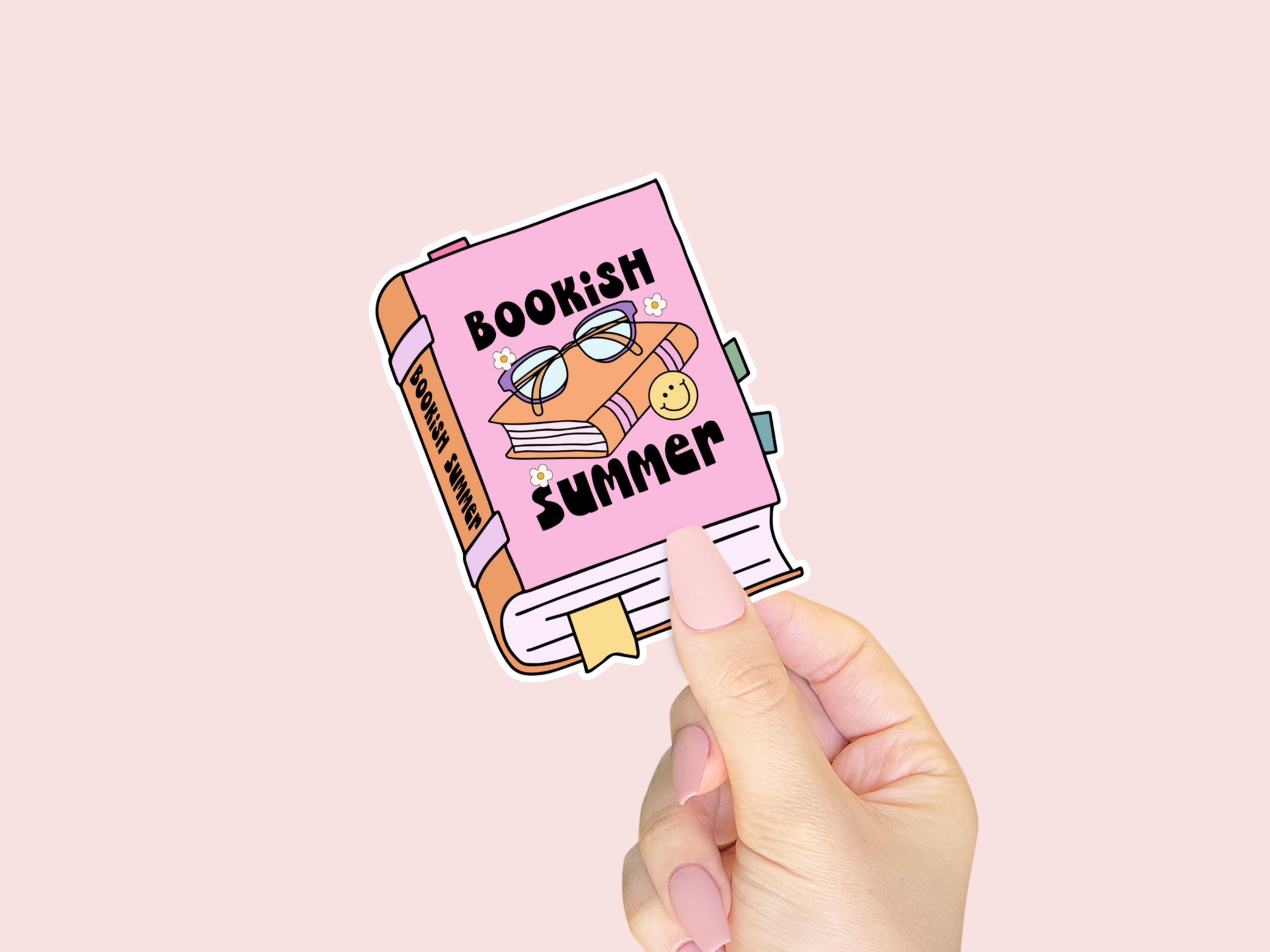 Bookish Summer Vinyl Sticker - Gift for Book Lovers - Sticker for Kindles, Water Bottles, and Journals - Book Accessories