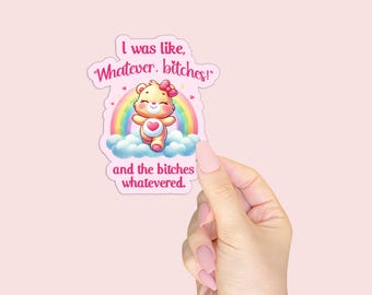 Sassy Holographic Vinyl Sticker - Funny Gift for Friends - Sticker for Laptops, Water Bottles, and Phone Cases