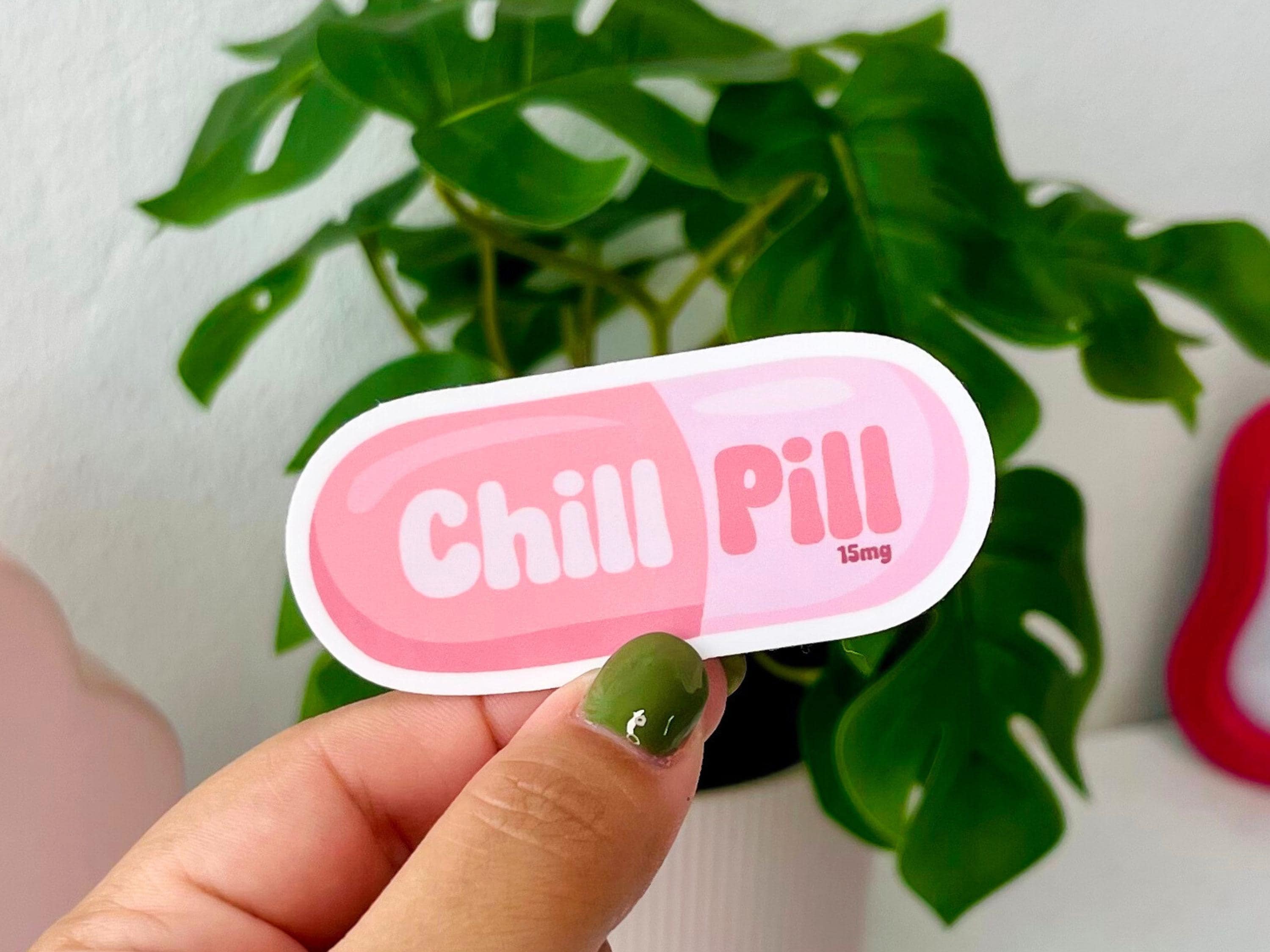Pill Vinyl Sticker - Etsy