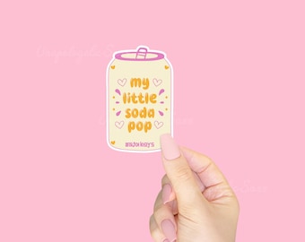 My Little Soda Pop Vinyl Sticker - Gift for Her - K-pop Sticker for Laptops, Journals, and Water Bottles - Anime Phone Case Custom Sticker