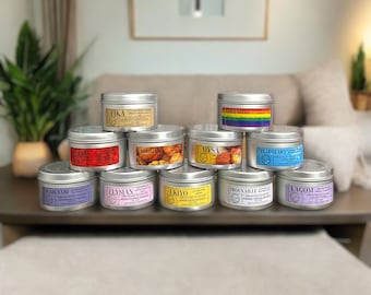 Wickless Candles, Scented Candle, 100% Soy Wax Candle, Vegan, Tin, Handmade, Travel Friendly, Eco Friendly, Self-Care, PNW