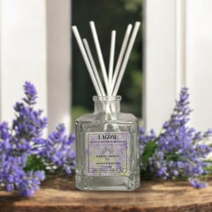 Scented Reed Diffuser, Medium-sized Reed Diffuser, Natural Reed Diffuser, Room Fragrance