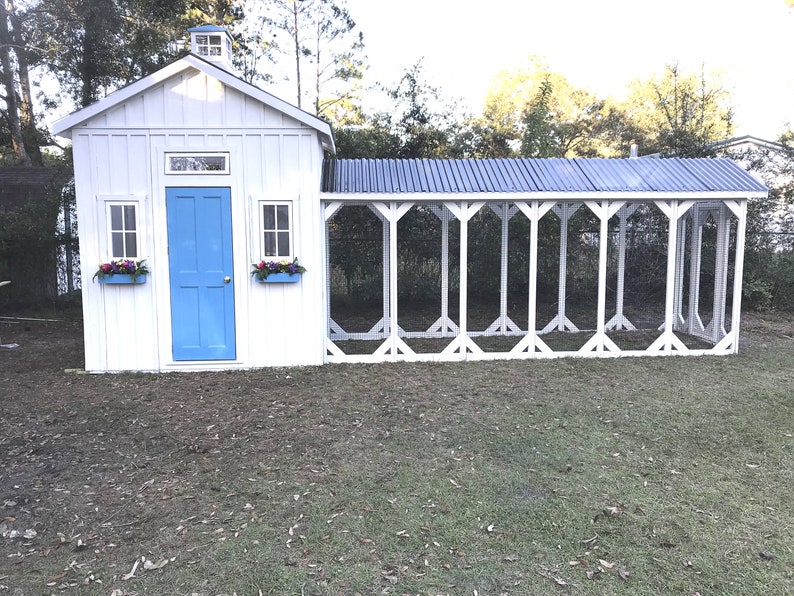 Deluxe Chicken Coop With 15' Run 23' Overall Length Etsy