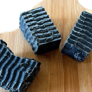 Clarifying Activated Charcoal and Sea Salt Goat Milk Soap | Reduces Acne, Clears Blemish | Handmade in USA | Tightens Skin