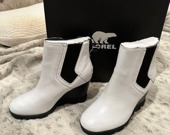 Sorel Joan Uptown Chelsea Size 5 White