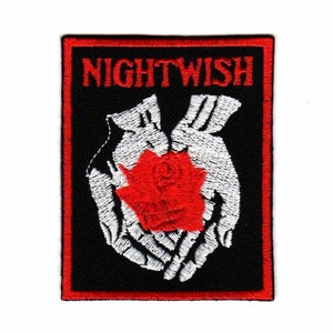 Nightwish Embroidered Sew-on Patch | Rose Finnish Symphonic Power Folk Gothic Metal Music Band Logo