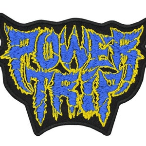 Power Trip Embroidered Sew-on Patch | American Thrash Metal Crossover Thrash Hardcore Music Punk Band