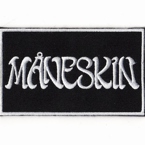 Maneskin Embroidered Sew-on Patch | Måneskin Italian Hard Pop Alternative Glam Funk Rock Music Band Logo