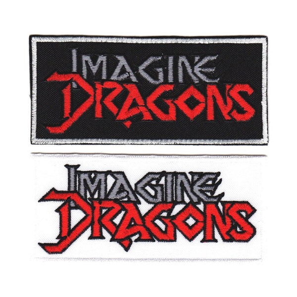 Imagine Dragons Embroidered Sew-on Patch | American Pop Rock Electropop Pop Indie Rock Music  Band Logo