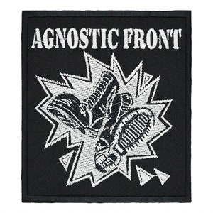 Agnostic Front Embroidered Sew-on Patch | American Hardcore Punk Crossover Thrash Music Band Logo