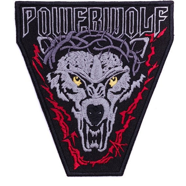 Powerwolf Embroidered Sew-on Patch | German Power Heavy Metal Music Band Logo