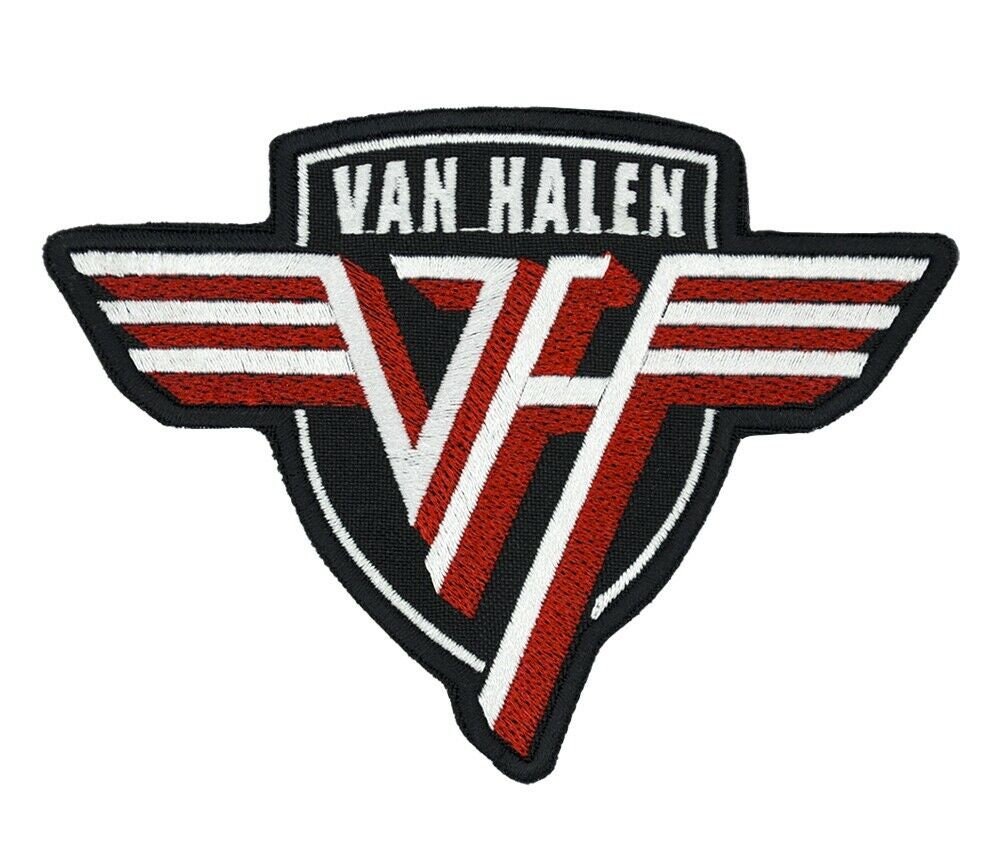 Van Halen VH Embroidered Sew-on Patch | American Hard Pop Rock Heavy Glam Metal Music Band Logo