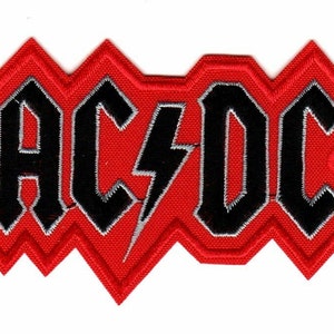 AC/DC ACDC Embroidered Sew-on Patch | Australian Rock & Roll Hard Blues Rock Heavy Metal Music Band Logom