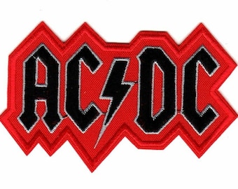 AC/DC ACDC Lightning Bolt Embroidered Sew-on Patch Australian Rock ...