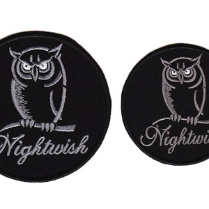 Nightwish Embroidered Sew-on Patch | Owl Finnish Symphonic Power Folk Gothic Metal Music Band Logo