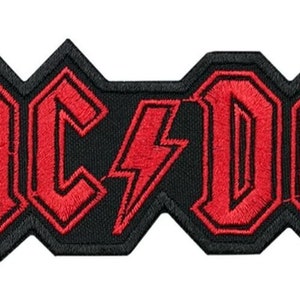 ACDC AC/DC Embroidered Sew-on Patch | Australian Rock & Roll Hard Blues Rock Heavy Metal Music Band Logo