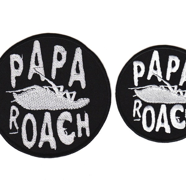 Papa Roach Embroidered Sew-on Patch | Cockroach American Hard Alternative Rock Music Band Logo