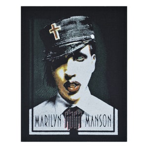 Marilyn Manson Printed Sew-on Patch | Brian Warner American Metal Singer Music Band Logo