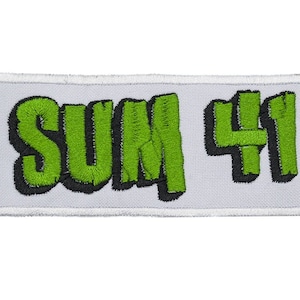 Sum 41 Embroidered Sew-on Patch | Canadian Pop Skate Punk Punk Alternative Rock Metal Music Band Logo