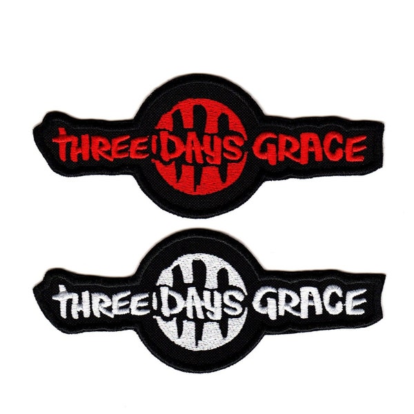 Patch à coudre brodé Three Days Grace | Logo du groupe de musique hard rock canadien de nu metal Groundswell