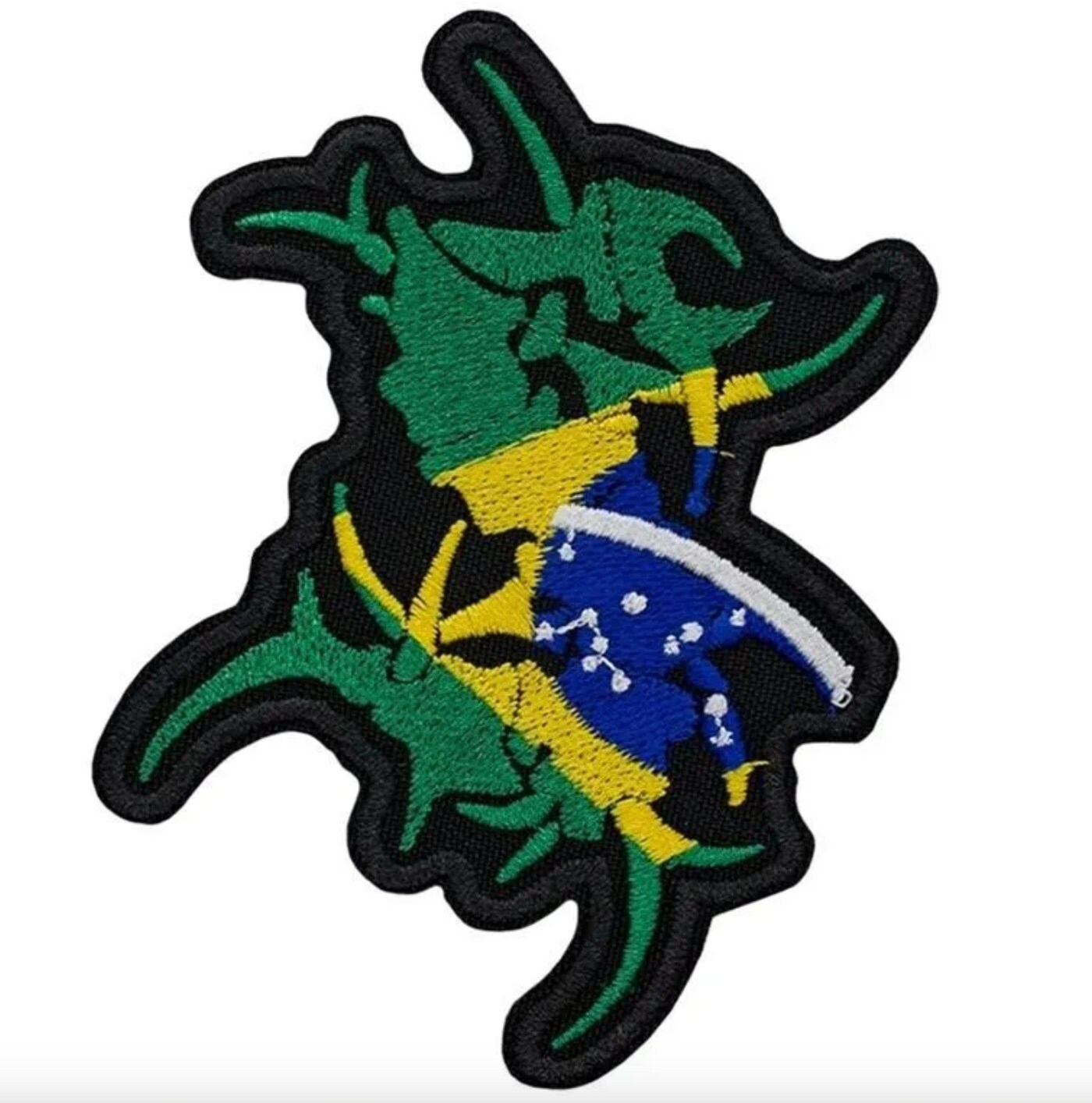 2 PZ AliPlus Brasile Bandiera Patch Ricamo Tattica Militare Patch Gancio E Loop Per Zaini Cappelli Giacche - Foto 12