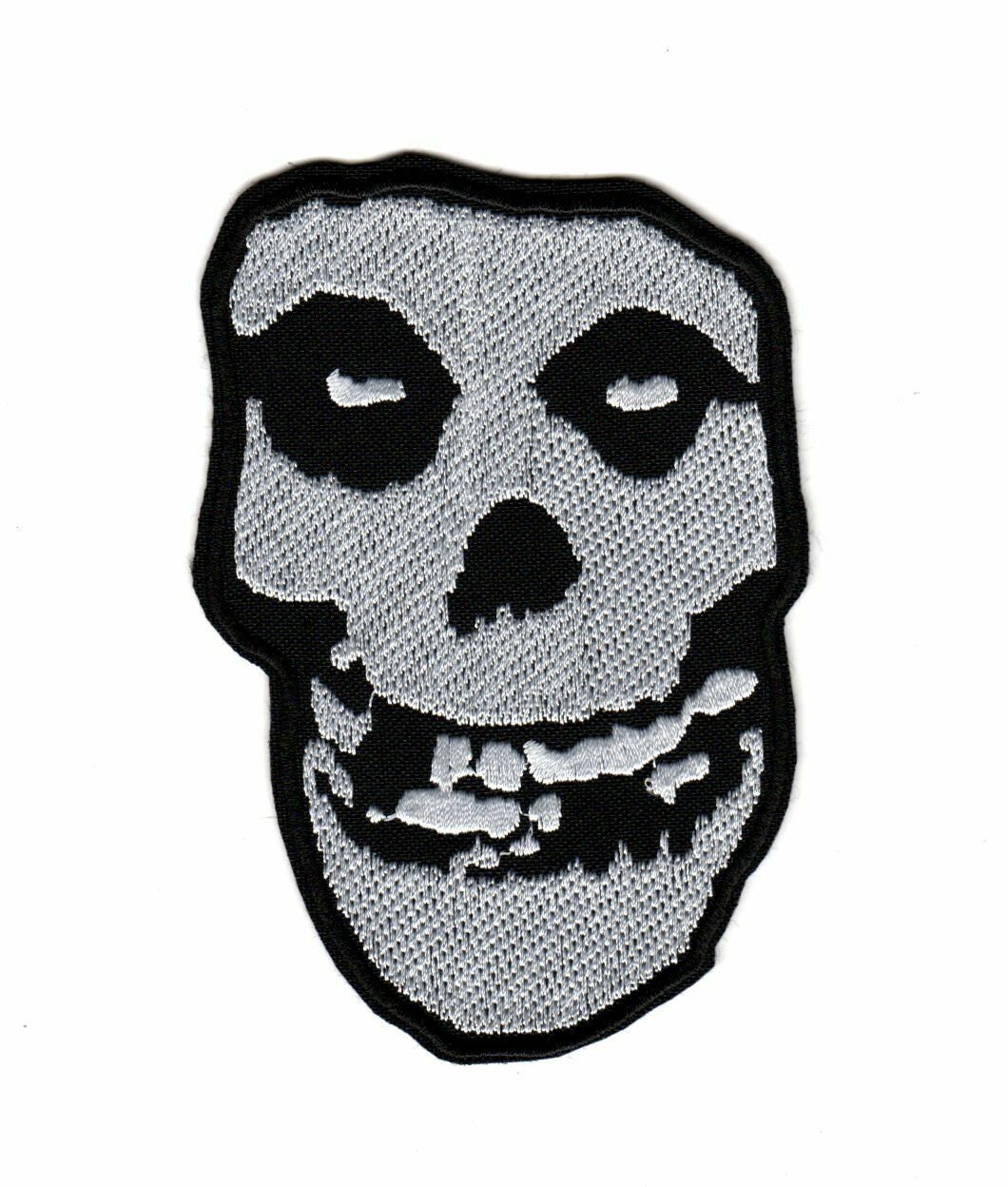 The Misfits Patch - Embroidered Crimson Ghost Skull - Punk Rock Band Logo  Patches - Horror Punk Music - Iron On Embroidery - Size: 10.8 x 15.6 inches