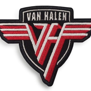 Van Halen Gestickter Aufnäher | Amerikanisches Hard Pop Rock Heavy Glam Metal Musik Band Logo