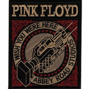 Parche bordado para coser de Pink Floyd Wish You Were Here Abbey Road Studios / Logotipo de una banda de rock inglesa