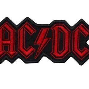 ACDC AC/DC Embroidered Sew-on Patch | Australian Rock & Roll Hard Blues Rock Heavy Metal Music Band Logo