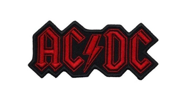 ACDC AC/DC Embroidered Sew-on Patch Australian Rock & Roll Hard Blues ...