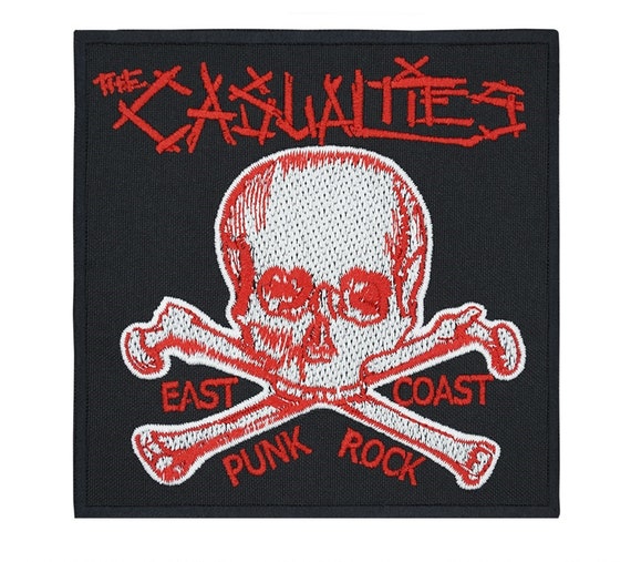 ROCKPATCH The Casualties East Coast Punk Rock Embroidered Sew-on Patch