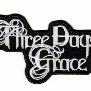 Three Days Grace Embroidered Sew-on Patch | Groundswell Canadian Nu Metal Hard Rock Music Band Logo