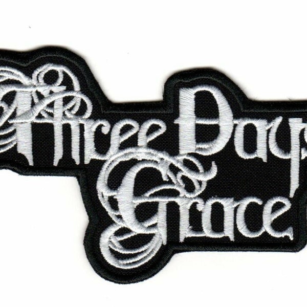 Patch à coudre brodé Three Days Grace | Logo du groupe de musique hard rock canadien de nu metal Groundswell