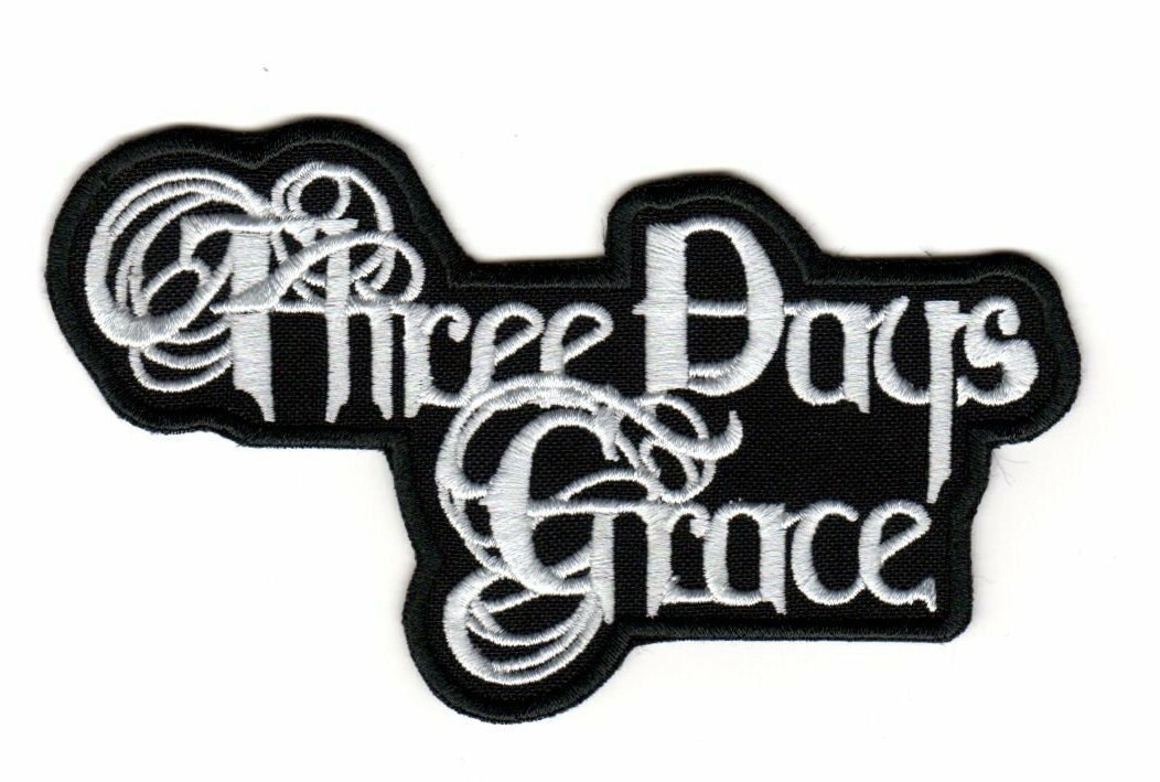 Toppa Ricamata Da Cucire Three Days Grace / Logo Della Band - Foto 9