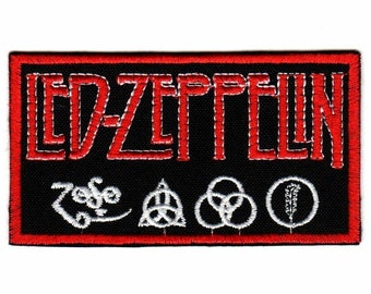 Led Zeppelin Embroidered Sew-on Patch | English Hard Blues Folk Rock Heavy Metal Music Band Logo