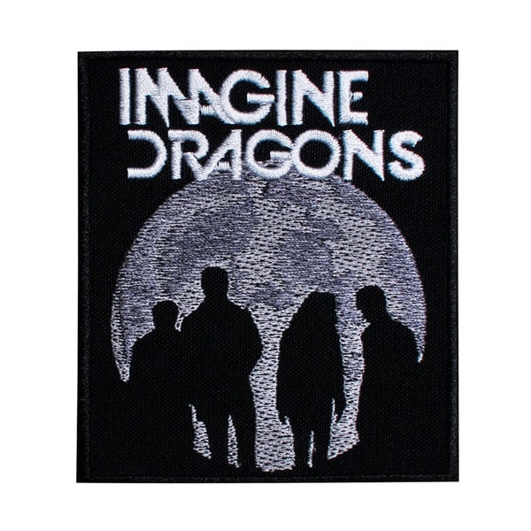 Imagine Dragons Embroidered Sew-on Patch | Moon American Pop Rock Electropop Pop Indie Music Band Logo