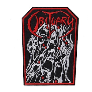 Obituary Embroidered Sew-on Patch | Cause Of Death Executioner American Death Metal Music Band Logo