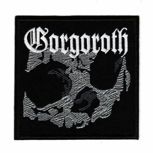 Gorgoroth Embroidered Sew-on Patch | Skull Norwegian Black Metal Music Band Logo