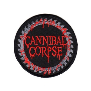 Cannibal Corpse Embroidered Sew-on Patch | American Death Metal Music Band Logo