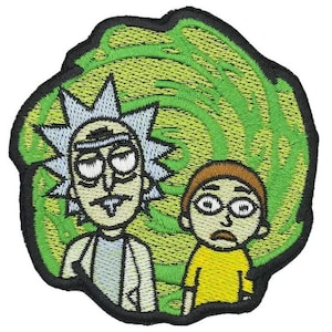 Rick And Morty Embroidered Sew-on Patch | Justin Roiland American Animated Adult Swim TV Show Logo