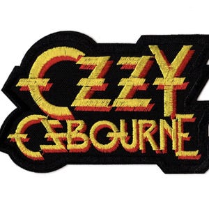 Ozzy Osbourne Embroidered Sew-on Patch | English Heavy Glam Doom Metal Black Sabbath Music Band Logo